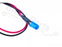 LED 5mm Blue Matte pre-wired for 5V-9V